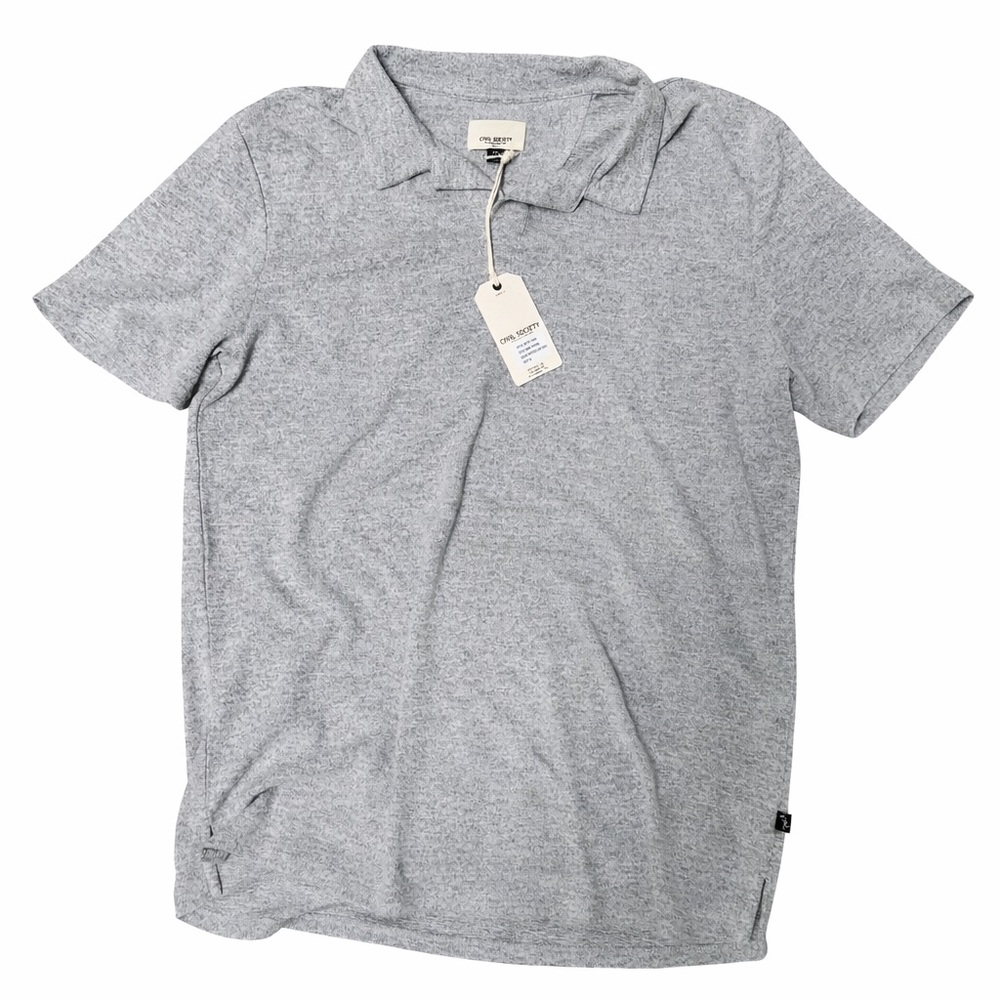 Civil Society Heather Gray Polo Shirt Brand New with Tags